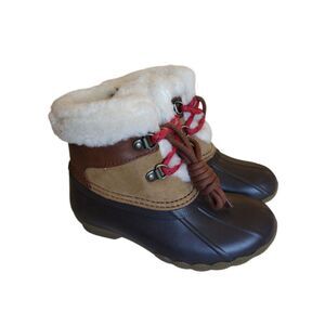 Sperry Kids Footwear toddler 9 ALPINE SALTWATER Boot Warm Snow TAN Boys Girls‎
